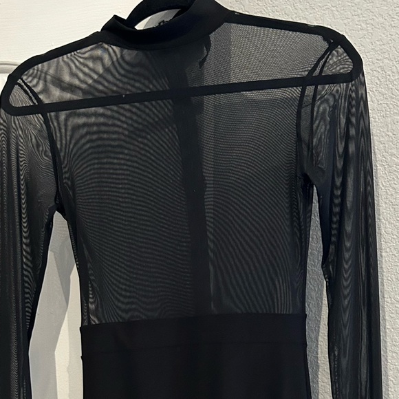 GoJane Black Dress with Mesh Top - Picture 7 of 7